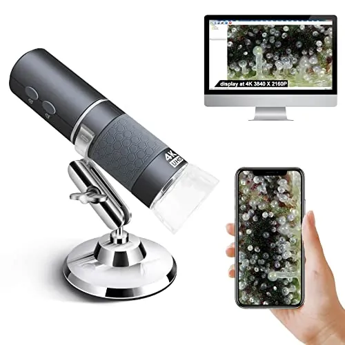 Ninyoon 4K WiFi Microscopio para iPhone Android 50 a 1000X USB Digital