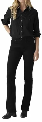 Levi's 315 Shaping Bootcut Vaqueros, Black And Black, 28W / 34L para Mujer