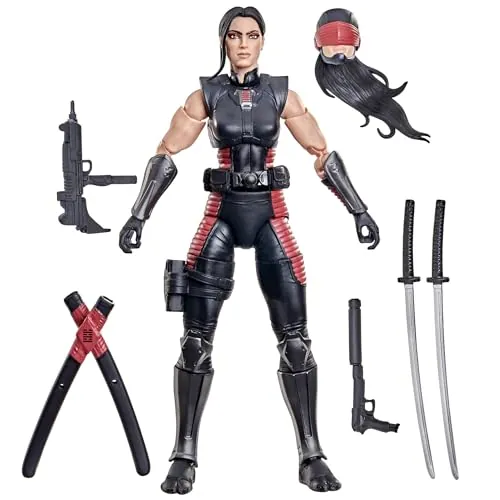 G.I. Joe Classified Series #165, Snake Eyes, Figura de acción Coleccionable de 15 cm con 7 Accesorios