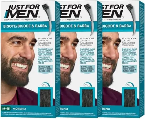Just For Men Tinte en Gel para Hombre Moreno M45 (3 Pack)