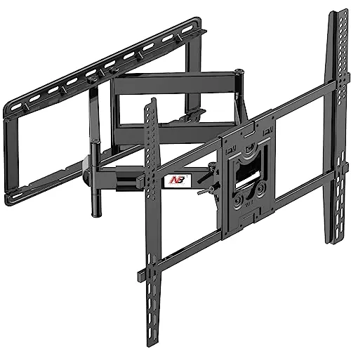 NB North Bayou SP5 Soporte de TV Pared para 75-110 Pulgadas, Carga hasta 91 kg | Doble Brazos Articulados | VESA 400x400-800x600 mm