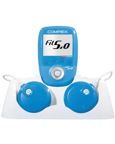 Compex FIT 5.0 - Electroestimulador Muscular inalámbrico, EMS, Tens y Masaje - 2 módulos, 999 Niveles de Intensidad, 30 programas - Compatible con la App Coach - Sensor MI Integrado