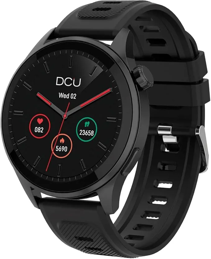 DCU TECNOLOGIC Smartwatch con GPS Integrado y Llamadas Bluetooth – Pantalla AMOLED 1,43'' | Música sin teléfono | Asistente de Voz | Más de 130 Modos Deportivos | Compatible Android/iOS