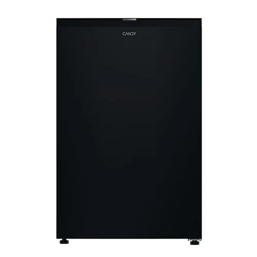 Candy CNOQ2S58EB, Frigorífico Mini, Bajo Encimera, Ancho 54,5cm, Altura 85cm, 129L, 2 Estantes, 3 Balconeras, 1 Cajón, Congelador, Control Mecánico Interno de temperatura, Iluminación LED, 37DB, Negro