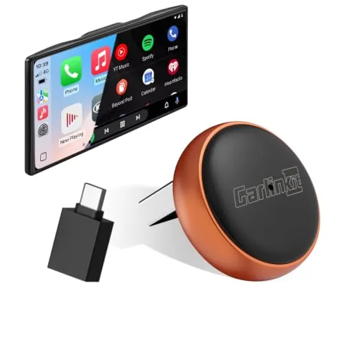 Carlinkit Mini Ultra 3 Wireless CarPlay & Android Auto Adapter, Plug & Play