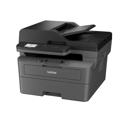 Brother DCP-L2665DW Impresora Laser Monocromo, Inalámbrica, para Imprimir, Escanear y Copiar, Pantalla Táctil a Color de 6,8 cm, Fast Ethernet, 5 GHz WiFi y USB, 256 MB Memoria Interna, Gris