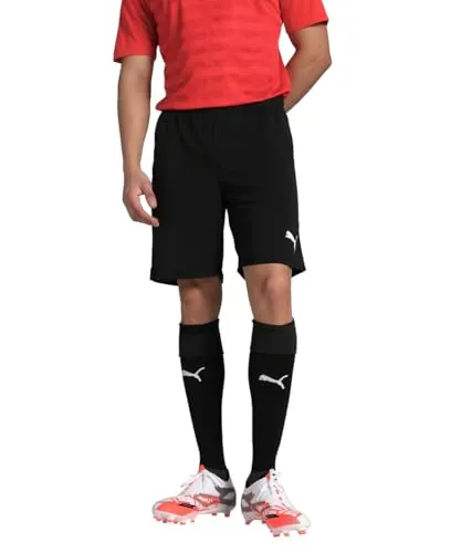 Puma Hombre Pantalones Cortos, Puma Black-Puma White, L