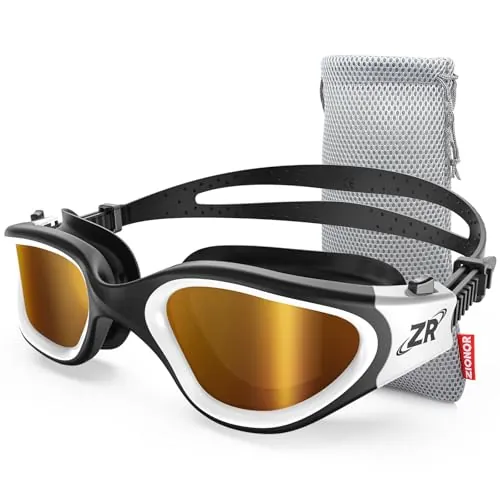 ZIONOR G1 - Gafas de natación polarizadas para unisex y adulto y mujer, anti niebla, 100% anti UV gafas de buceo