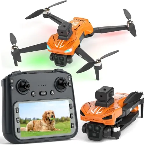 Dron GPS con Cámara 4K, Dron con pantalla HD de 4,5 pulgadas