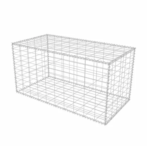 vidaXL Cesta Muro Gaviones 100x50x50 cm Jardinera Piedras Contenedor Metálica