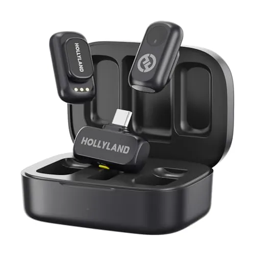 Hollyland Lark A1 (2TX+USB-C RX+Case) Micrófono Inalámbrico para vlog