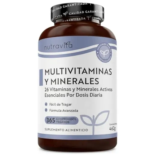 Nutravita Multivitaminas Mujer y Homre - 365 Comprimidos Veganos
