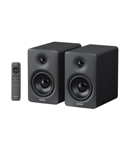 Edifier M90 Altavoces de Estantería con 100W RMS & Hi-Res LDAC，Negro