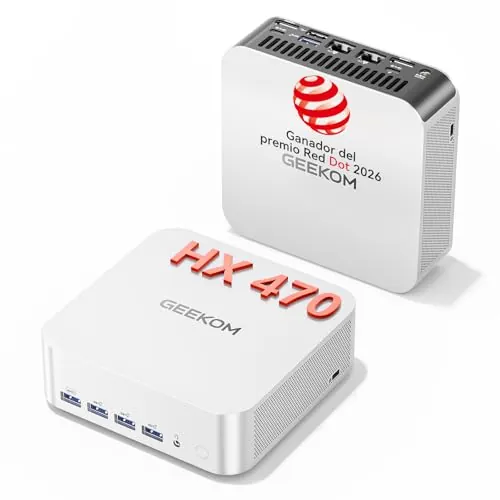 GEEKOM AI Mini PC A9 MAX con AMD Ryzen AI 9 HX 470, 32GB DDR5 + 2TB SSD