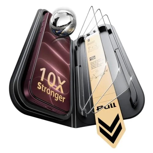ESR Pack 3 Protector Pantalla para iPhone 18 Pro Max/17 Pro Max,ArmoritePro
