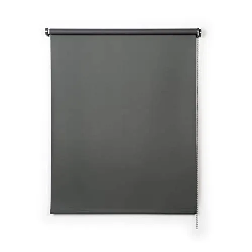 Estores enrollables opacos térmicos fácil instalación 80x250 cm Gris Verde