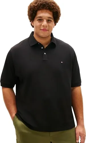Tommy Hilfiger Polo Regular BT -1985 -B MW0MW44073 S/S para Hombre, Color Negro, Talla 3XL