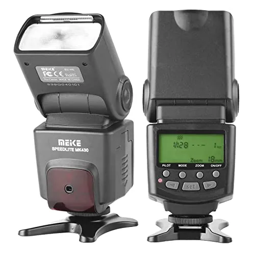 Meike MK430 E-TTL Speedlite Shoe Mount Flash para 70D 77D 80D Rebel T7i T6i T6s T6 T5i T5 T4i T3i SL2 y Otras cámaras EOS DSLR