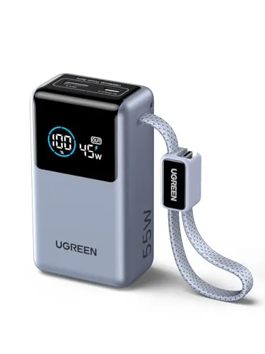 UGREEN Nexode Pro 55W Power Bank 10000mAh Batería Externa 45W (Azul)