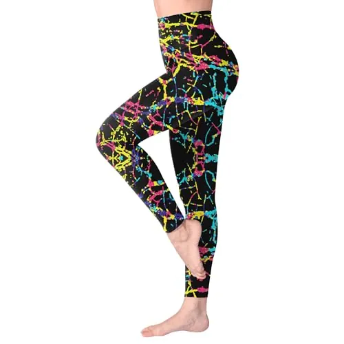 SINOPHANT Mallas Deporte Mujer de Cintura Alta, Leggins de Control de Abdomen Opacas, Elásticas, Leggings Mujer Vestir, Suaves como la Mantequilla S-M 1 Piezas líneas de Color