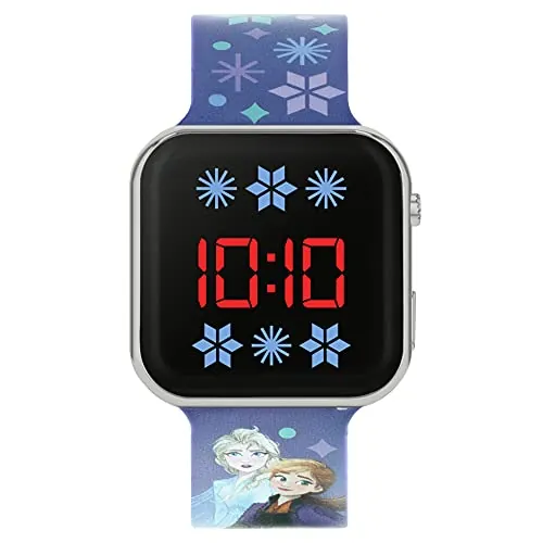 Disney Frozen FZN4733ARG - Reloj analógico de Cuarzo para niña con Correa de Silicona, Azul, Correa