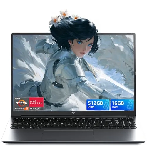 Tivique 15.6 Pulgadas Ordenador Portatil, Procesador N97 hasta 3.6GHz, Portatil con 16GB RAM 512GB SSD, 1920 * 1080 IPS FHD Pantalla Laptop, BT5.0, USB 3.2, HDMI y Tipo C, WIFI5.0