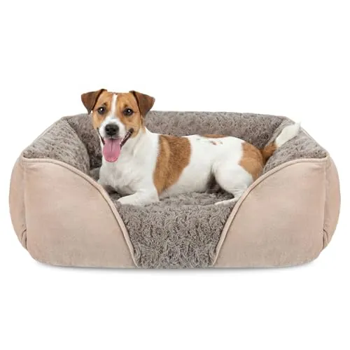 JOEJOY Cama Perro Mediana, Cama para Perros Lavable, 63x53x20cm