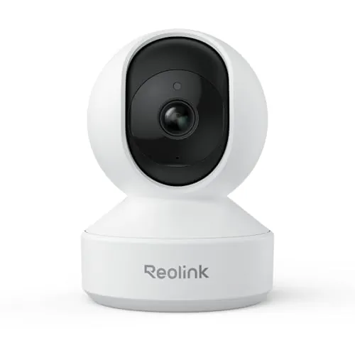 Reolink Cámara Interior 3K PT, Seguimiento automático, visión Nocturna Mejorada 5MP, detección de llanto (Persona/Mascota/bebé), Wi-Fi Dual (2,4/5 GHz), Audio bidireccional, E1 Pro