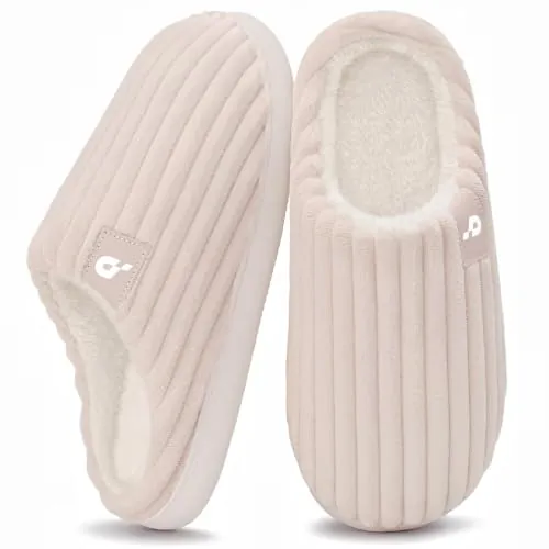 Coswind Zapatillas de Casa Mujer Hombre Invierno Memory Foam Pana Pantuflas