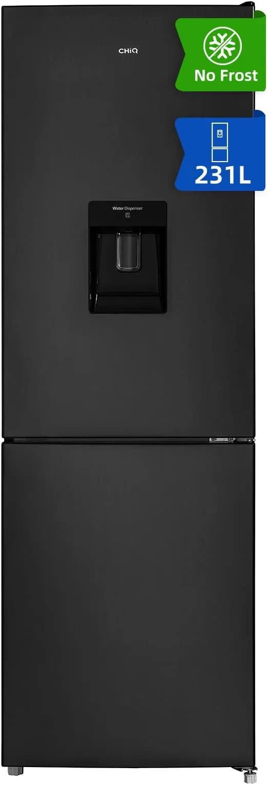 CHiQ FBM228NE4DE No Frost Combi Refrigerator,frigorífico independiente con congelador, combinación de frigorífico y congelador 231 L, sin escarcha, flujo de aire múltiple, dispensador de agua, 170 cm