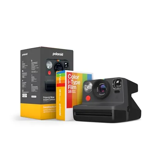 Polaroid Everything Box Now Gen 2 Camara Instantánea, Negro, Cámara y película