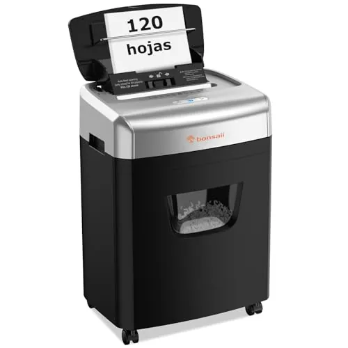 Bonsaii Destructora de Papel Auto 120 Hojas, Microcorte P-4