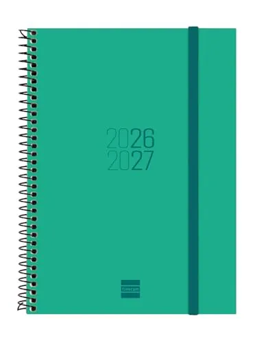 Finocam Espir Agenda Curso 2026 2027 Semanal | Verde · Español