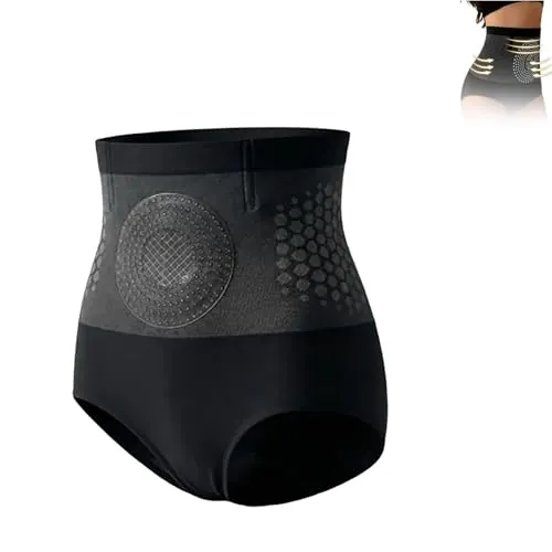 Yacriso Pantalones Cortos termogénicos para Esculpir quemagrasas, Pantalones Cortos moldeadores de Cuerpo con Control de Barriga de Cintura Alta para Mujeres, Pantalones de Yoga (Black,L)