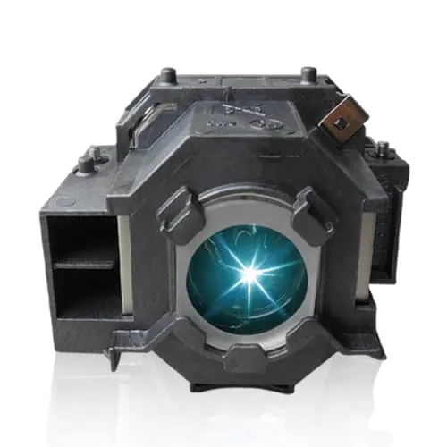 SORNEICDR Lámpara de Proyector para EPSON EL PLP42/V13H010L42 EB-410WE EMP-280 EMP-400WE EMP-410We EMP-822 EMP-822H EMP-83 EMP-83C EMP-83H EMP-83HE EMP-X56 EMP-x68 lámpara de repuesto con carcasa