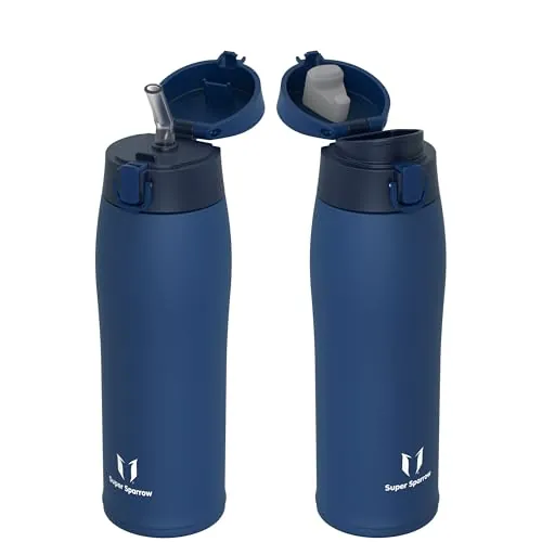 Sparrow Botella Agua Acero Inox - Botella Termica 750ml - 2 Tapas