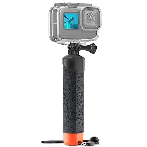 FitStill Monopod Impermeable Flotante Agarre de Mano para Go Pro Hero 12/11/10/9/8/7/6/5/4/3 Session dji Osmo y Otras cámaras de acción. Snorkeling Submarino Buceo Selfie Palo