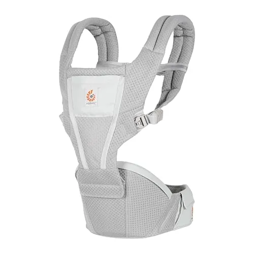 Ergobaby Alta Hip Seat Babytrage mit Babyhüftsitz für Babys und Kleinkinder ab 4 Monaten (5,5 kg - 20,4 kg), Hüftsitz Trage Hüfttrage mit SoftFlex Mesh