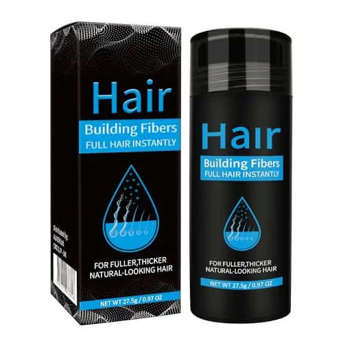 Fibras Capilares Castaño Medio 27.5G Fibra Cabello Para Pérdida de Cabello Hair Building Polvos pelo Hombre y mujere (Marrón Medio)