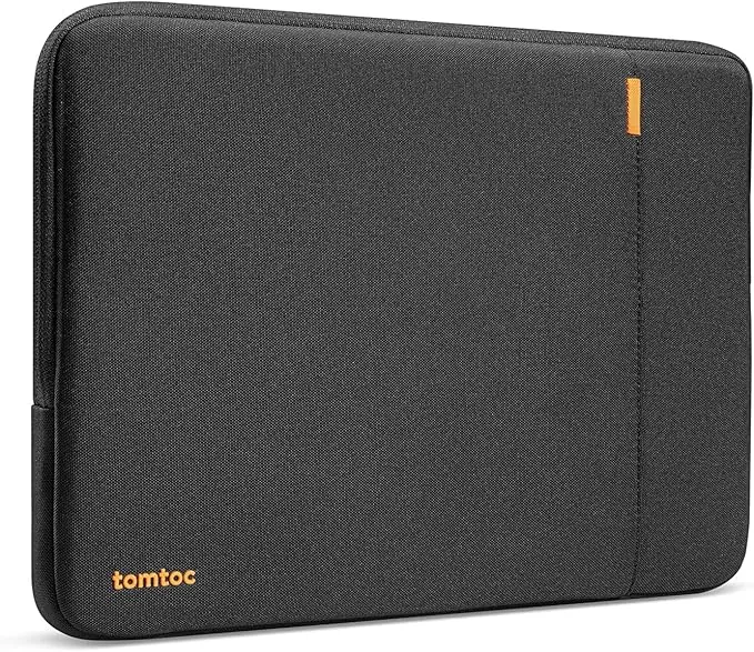 tomtoc 360° Funda para 13 Pulgadas Nuevo MacBook Air M5/A3449 (2026), M4/A3240 (2025), M3/M2/M1, 13" MacBook Neo A18 Pro/A3404, 13" MacBook Pro M2/M1, Repelente al Agua Protección Bolsa para portátil