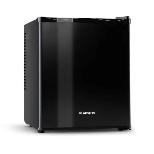 KLARSTEIN Nevera Pequeña para Habitación, Mini Nevera Comida, Bebidas, Cerveza, Cosméticos, Frigirificos Pequeños con Iluminación Interior, Neveras Pequeñas 30L Estante Regulable, Silenciosa