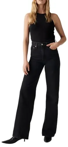 Levi's Ribcage Wide Leg Vaqueros, Rosie Posie, 33W / 32L para Mujer