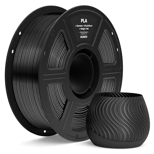 ELEGOO Filamento PLA 1.75 1KG Negro