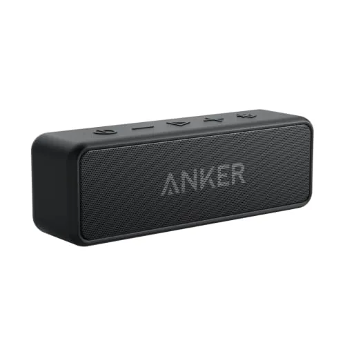 Anker Altavoz Bluetooth Potente SoundCore 2, batería de 24 Horas, protección contra el Agua IPX7, Graves enormes con Dos Controladores de Graves