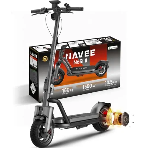 NAVEE Patinete Eléctrico N65i II Homologado DGT, Autonomía 70km