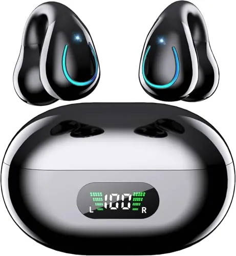 Paekole Auriculares Inalámbricos Bluetooth 6.1 Open Ear Clip 80H IPX7