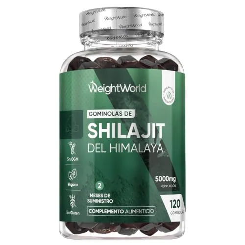 Shilajit Gummies - 120 Gominolas, 5000 mg de Shilajit Puro del Himalaya