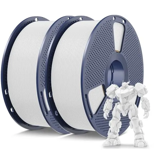 SUNLU Filamento PETG Blanco 1.75mm 2KG, PETG Filamento Impresora 3D