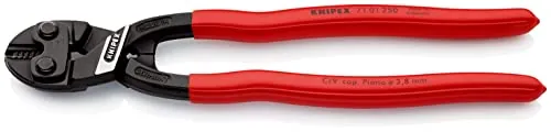KNIPEX CoBolt XL Cortabulones compacto con cartulinas autoservicio recubiertos de plástico 250 mm, 71 01 250 SB