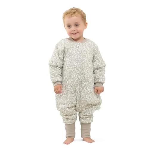 Mosebears Saco de dormir bebé 2.5 TOG, algodón,(Leaf,18-36 meses)
